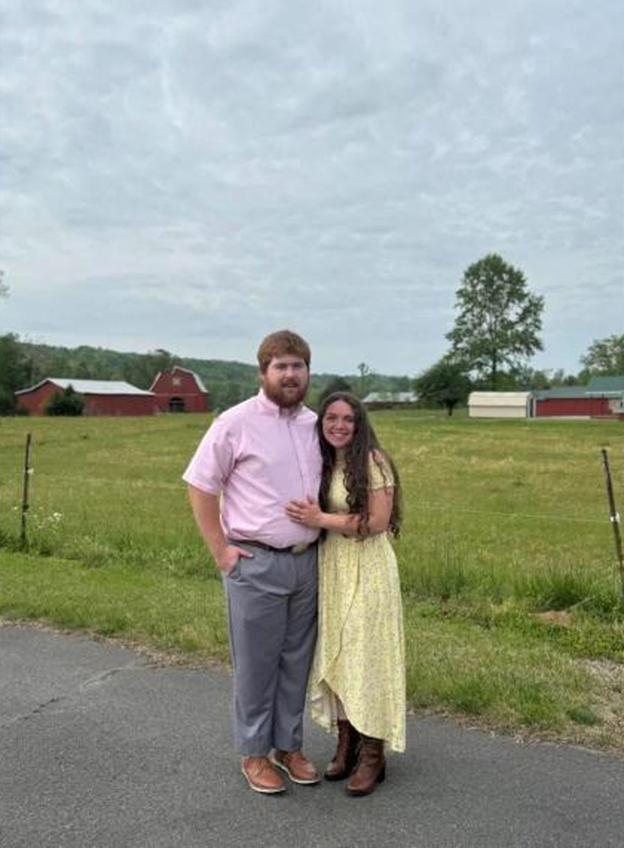 Summer Nipper, founder of STARR Property Management, with her husband on their small farm in East Tennessee